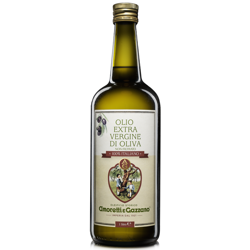 Olio d'oliva extravergine mosto in Bottiglie da 1 Litro - Amoretti e Gazzano