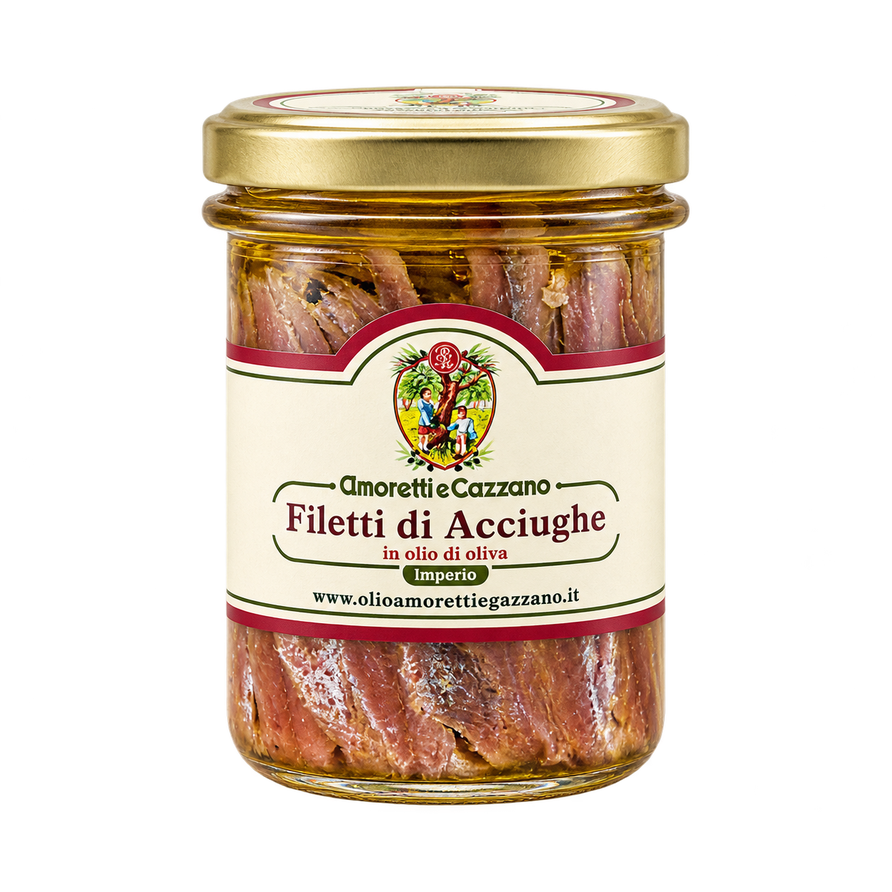 Filetti di acciughe sott'olio (6 vasetti da 212 g)