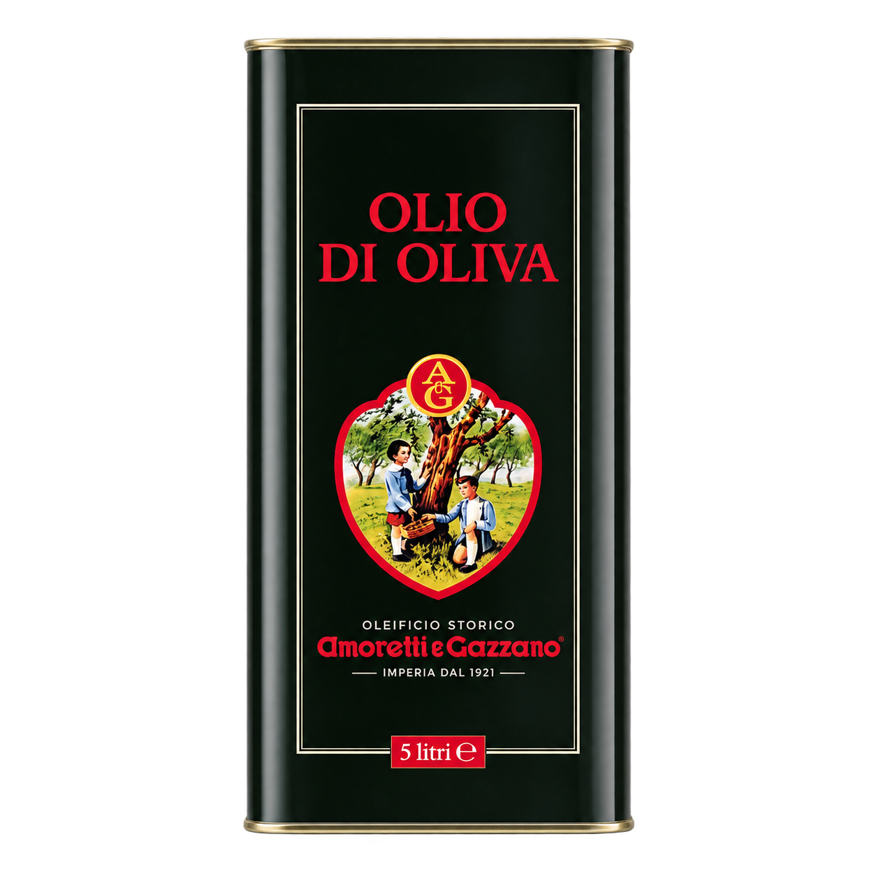 Olio di oliva in latta da 5 litri