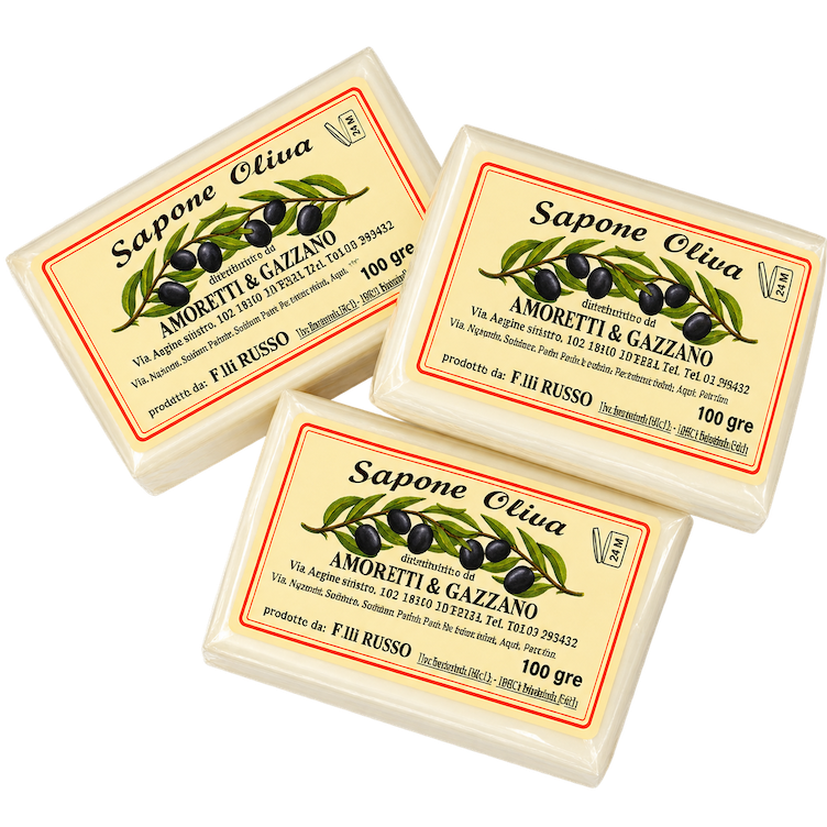 Saponette all'olio di oliva (2 saponette da 100 g)