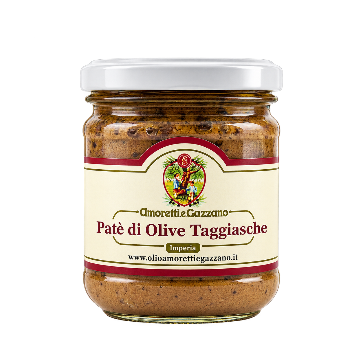 Paté di olive nere taggiasche in vasetto da 190 g